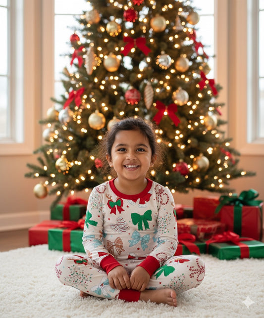 Christmas Bows 2-piece set